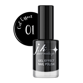 Picture of JK 01 Gel Effect Nail Polish Black 12ml