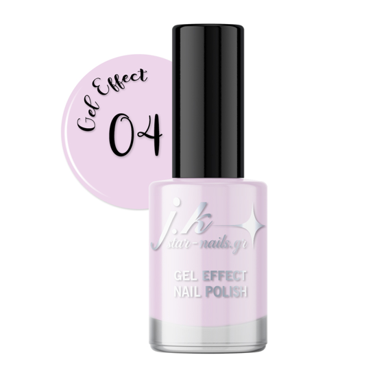 Picture of JK 04 Gel Effect Nail Polish Milky White with Purple tones 12ml