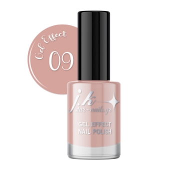 Picture of JK 09 Gel Effect Nail Polish Nude with Shimmer 12ml