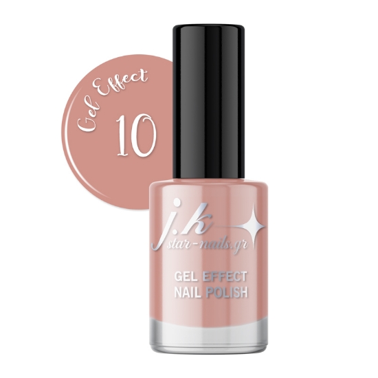 Εικόνα της JK 10 Gel Effect Nail Polish - Ροζ Μπεζ 12ml