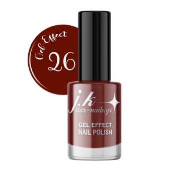 Εικόνα της JK 26 Gel Effect Nail Polish - Κόκκινο Κεραμιδί 12ml