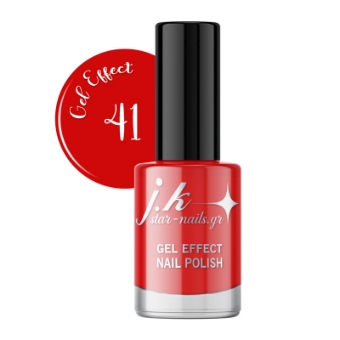 Εικόνα της JK 41 Gel Effect Nail Polish - Κόκκινο 12ml