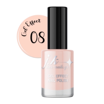 Picture of JK 08 Gel Effect Nail Polish Beige Nude Shimmer 12ml