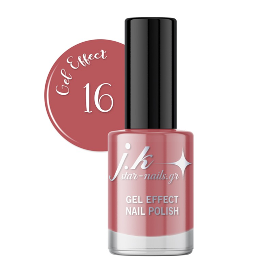 Picture of JK 16 Gel Effect Nail Polish Nude Puce 12ml