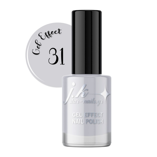 Picture of JK 31 Gel Effect Nail Polish Light Grey 12ml