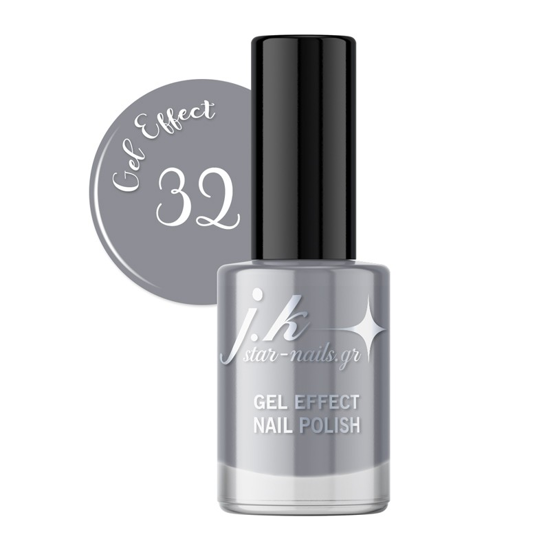 Picture of JK 32 Gel Effect Nail Polish Elephant Grey 12ml