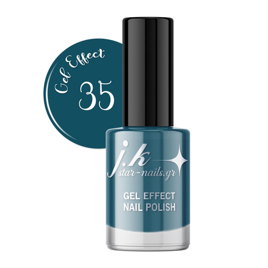 Picture of JK 35 Gel Effect Nail Polish Petrol Blue 12ml