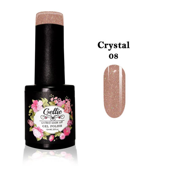 Picture of Gellie Crystal 08 Beige Nude with iridescent shimmer 10ml