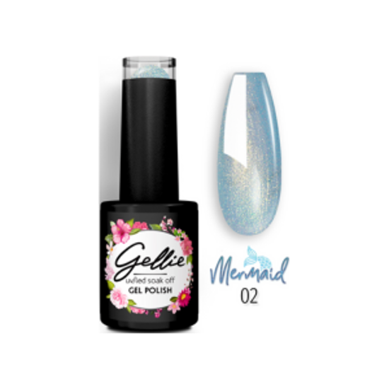 Εικόνα της Gellie Mermaid 02 - Ημιμόνιμο Βερνίκι Mermaid Effect 10ml