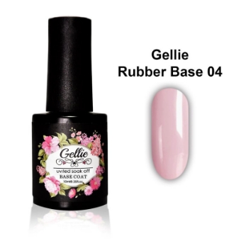 Εικόνα της Gellie Rubber Base Color 04 Light Pink - Rubber Base Ανοιχτό Ροζ 10ml