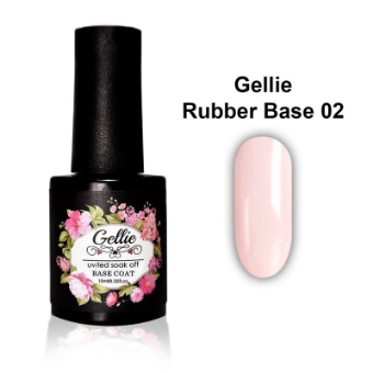 Εικόνα της Gellie Rubber Base Color 02 Peach Somon - Rubber Base Peach Σομόν 10ml