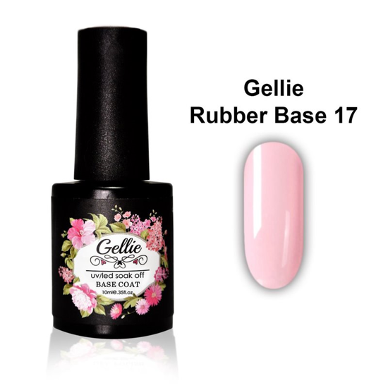 Εικόνα της Gellie Rubber Base Color 17 Rose - Rubber Base Rose 10ml