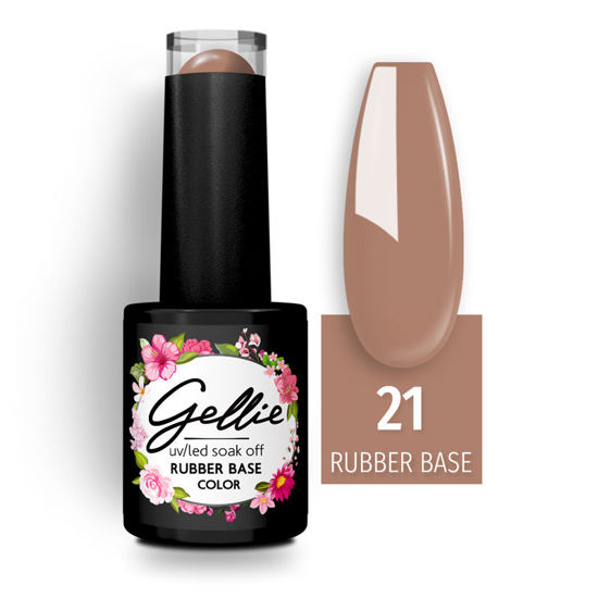 Picture of Gellie Rubber Base Color 21 Puce Brown 10ml