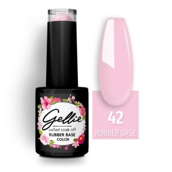 Εικόνα της Gellie Rubber Base Color 42 Pink Lilac - Rubber Base Ροζ Λιλά 10ml