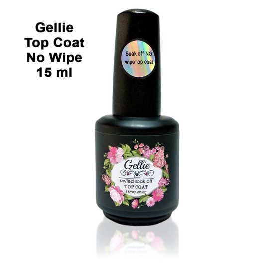 Εικόνα της Gellie Top Coat No Wipe - Για Ημιμόνιμο 15ml