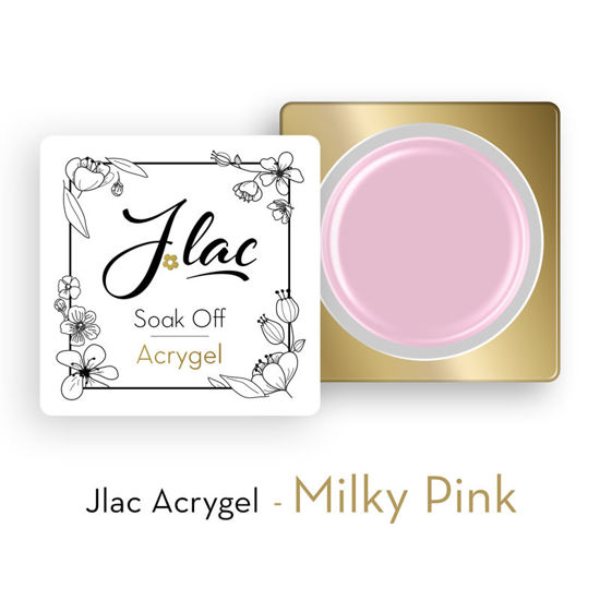 Εικόνα της Jlac Acrygel Milky Pink - Ροζ Γαλακτερό 50ml