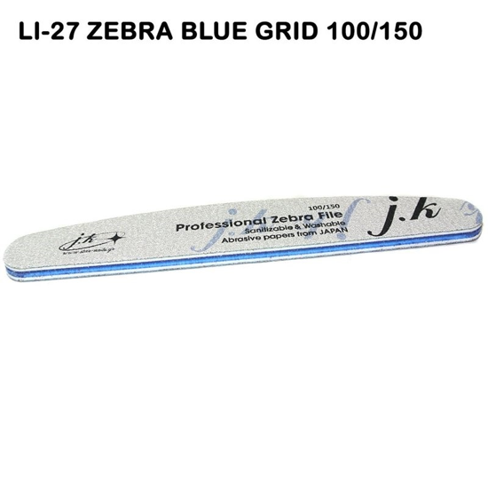 Picture of JK Starnails File Zebra Blue LI-27 100/150