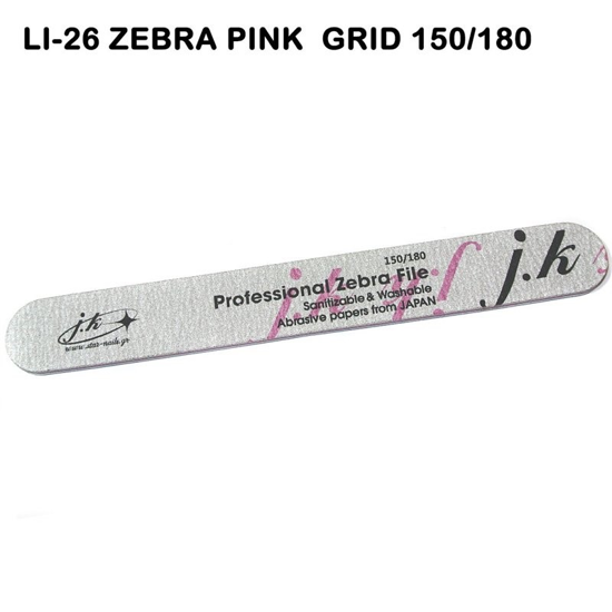 Picture of JK Starnails File Zebra Pink LI-26 150/180