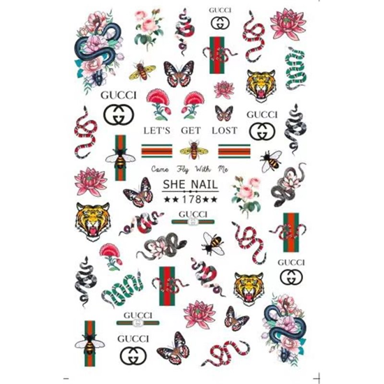 Picture of JK Starnails Nail Stickers Animals SHE 178