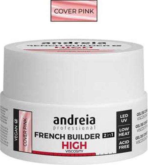 Εικόνα της Andreia Παχύρευστο Builder Gel Χτισίματος Cover Pink 2-in-1 22gr