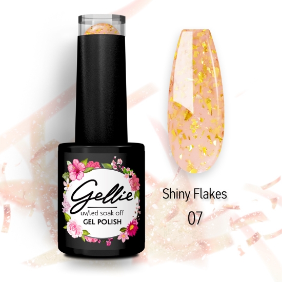 Picture of Gellie Shiny Flakes 07 Milky Gold