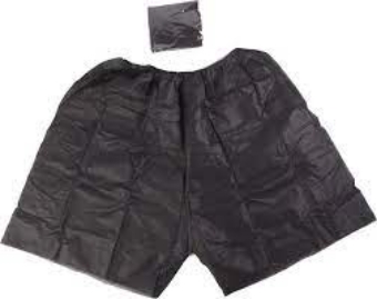 Picture of Men's Disposable Underwear Black Non-Woven 1pc