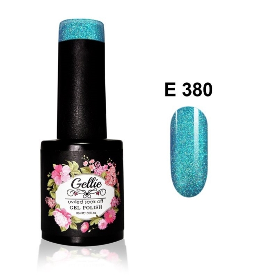 Εικόνα της JK Starnails Gellie E 380 - Γαλάζιο με Shimmer 10ml