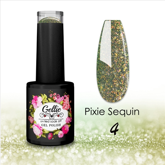 Εικόνα της JK Starnails Pixie Sequin 01 Gellie flash effect - Πράσινο 10ml