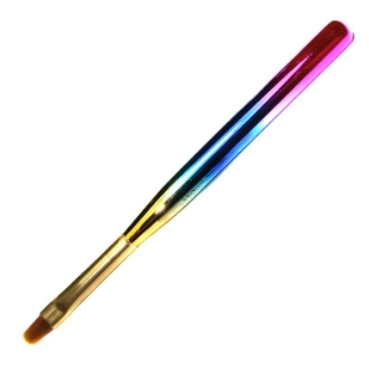 Picture of Oval Gel Brush Rainbow Color No6