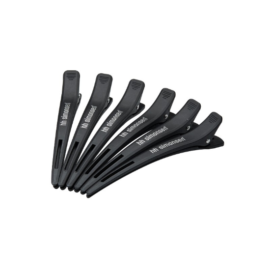 Εικόνα της HH Simonsen Black Carbon Hair Clips