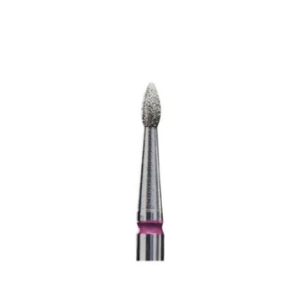 Εικόνα της STALEKS FA60R018/4 Pro Expert Diamond Nail Drill 1.8mm - Φρεζάκι Μυτερό Οβάλ Διαμαντέ (κόκκινο)