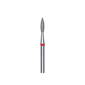 Εικόνα της STALEKS FA11R021/8 Pro Expert Diamond Nail Drill 2.1mm - Φρεζάκι Στενή Φλόγα Διαμαντέ (κόκκινο)