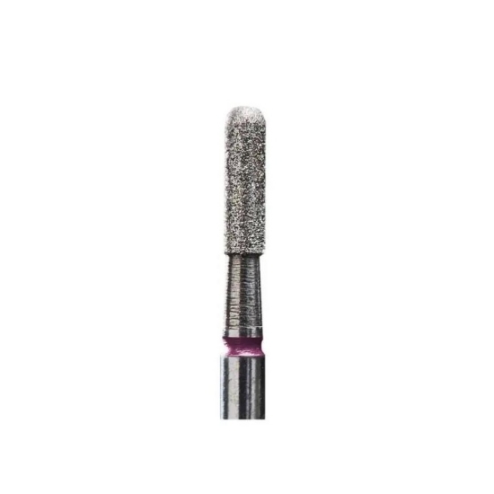 Εικόνα της STALEKS FA30R023/8 Pro Expert Diamond Nail Drill 2.3mm - Φρεζάκι Καμπύλος Κύλινδρος Διαμαντέ (κόκκινο)