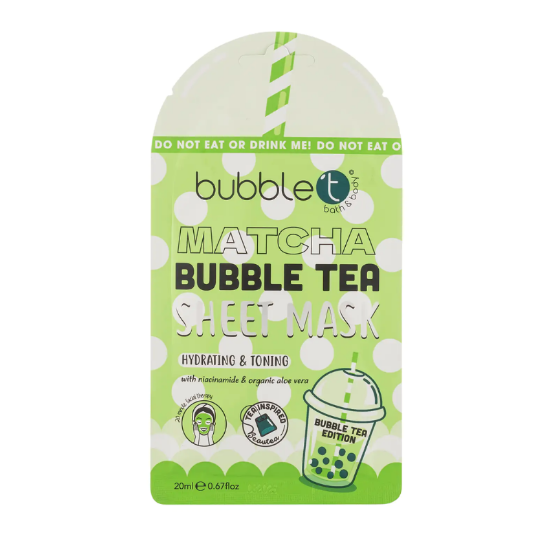 Εικόνα της Bubble T Μάσκα Προσώπου Matcha με Αλόη Βέρα & Νιασιναμίδη 20ml