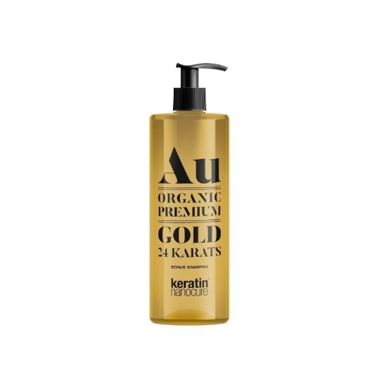 Εικόνα της GOLD 24 KARATS ORGANIC SHAMPOO KERATIN NANOCURE